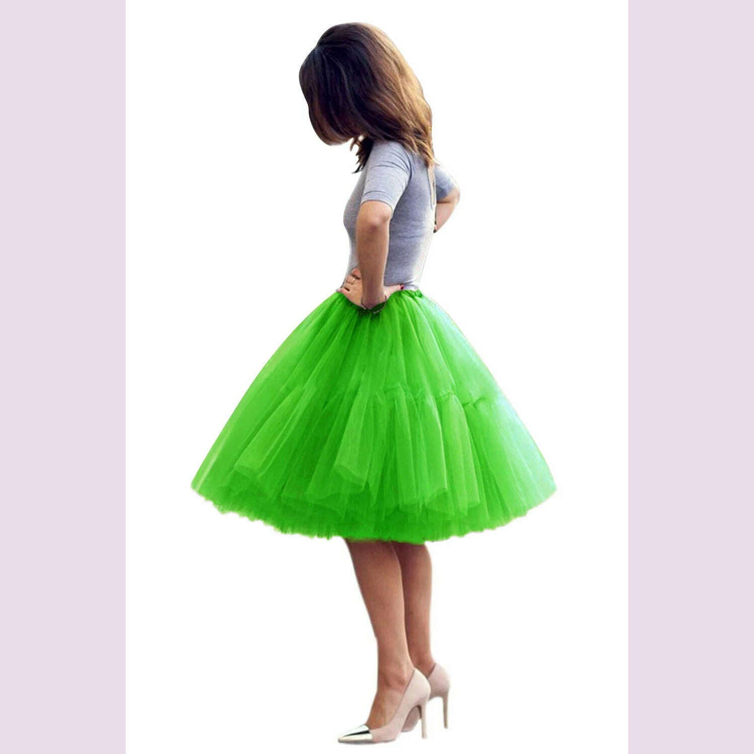 STEPHANIE Tulle Tutu Skirts Multi-layer Fluffy Petticoat Underskirt Summer Princess Ball Gown Ballet Dance Women Party Skirt - KIMLUD