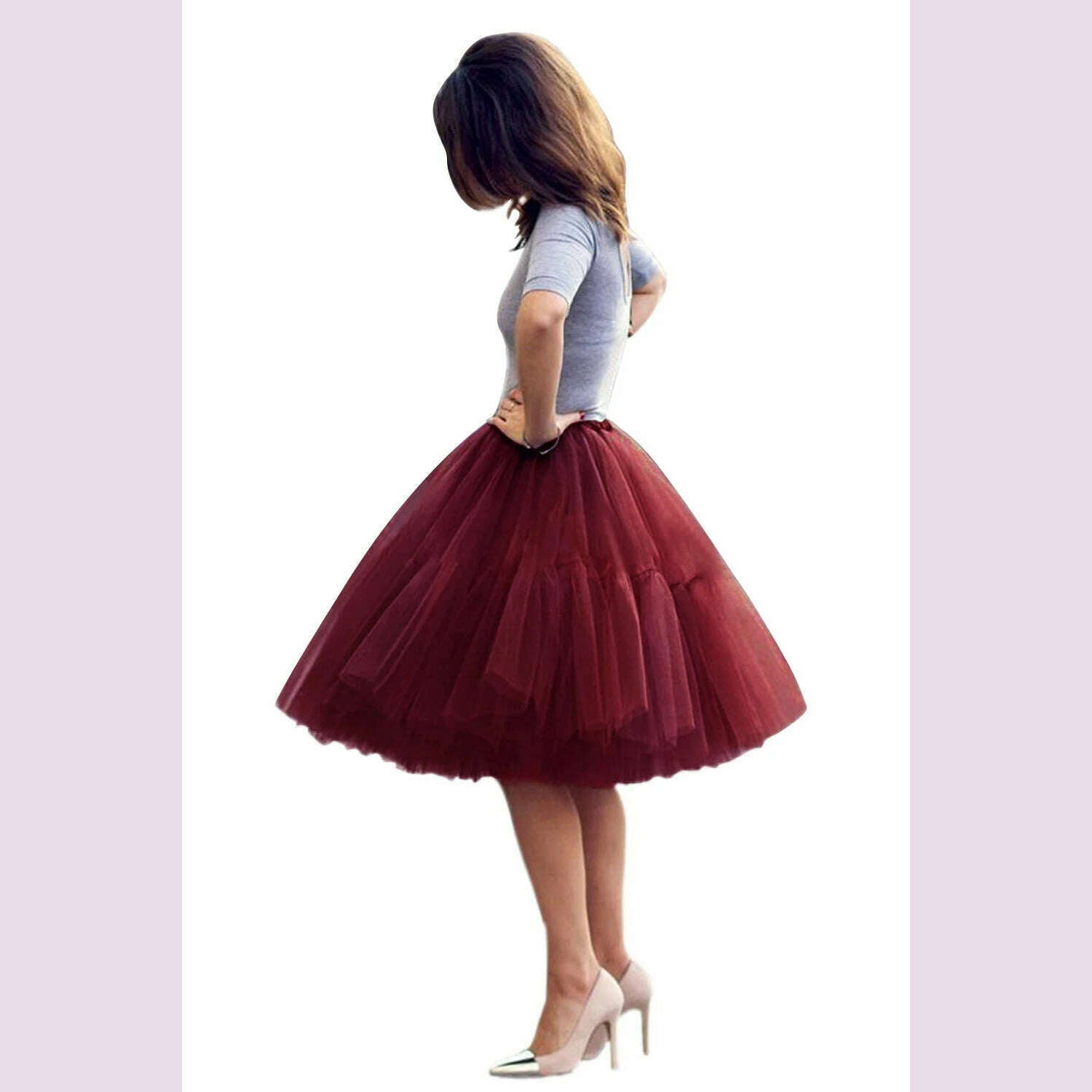 STEPHANIE Tulle Tutu Skirts Multi-layer Fluffy Petticoat Underskirt Summer Princess Ball Gown Ballet Dance Women Party Skirt - KIMLUD