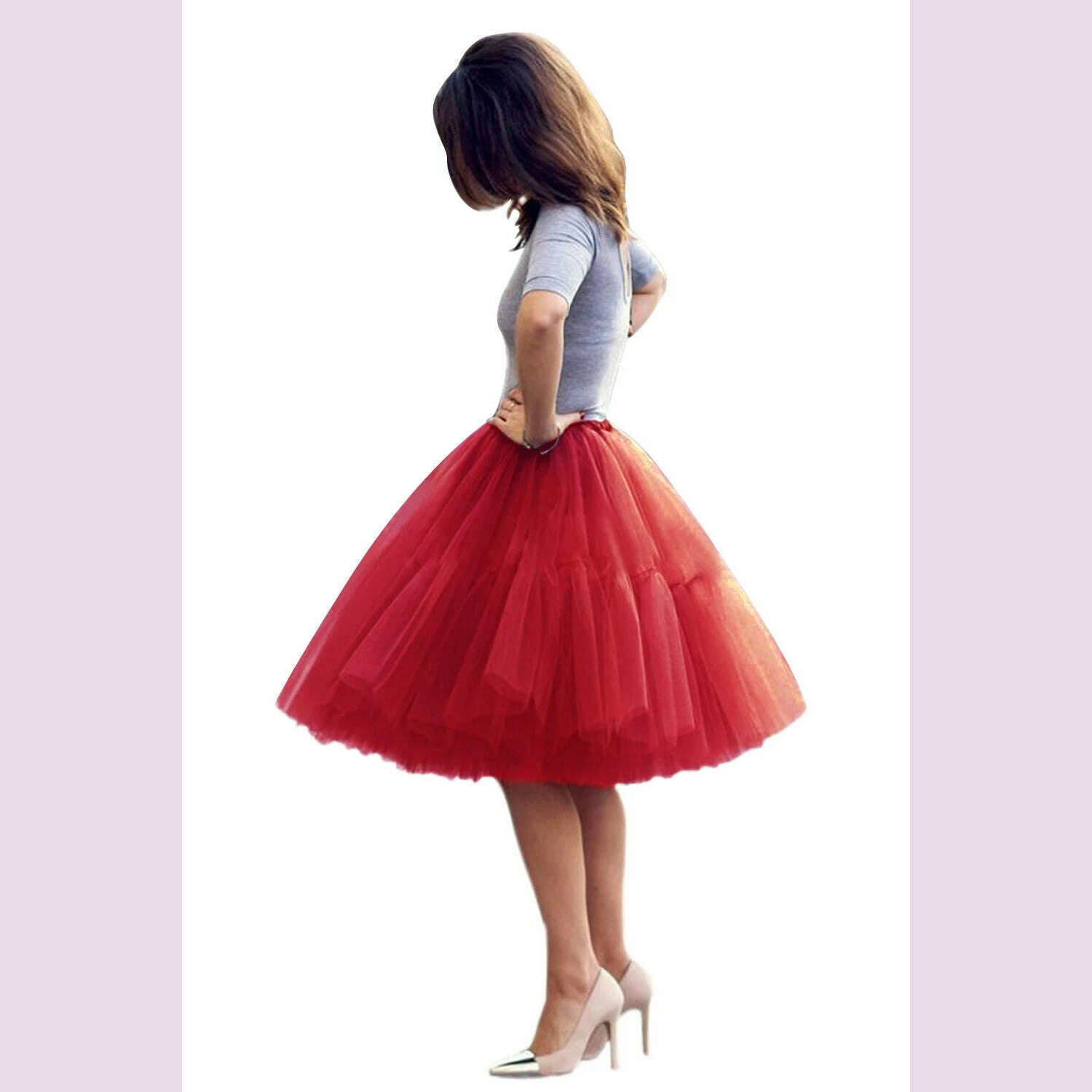 STEPHANIE Tulle Tutu Skirts Multi-layer Fluffy Petticoat Underskirt Summer Princess Ball Gown Ballet Dance Women Party Skirt - KIMLUD