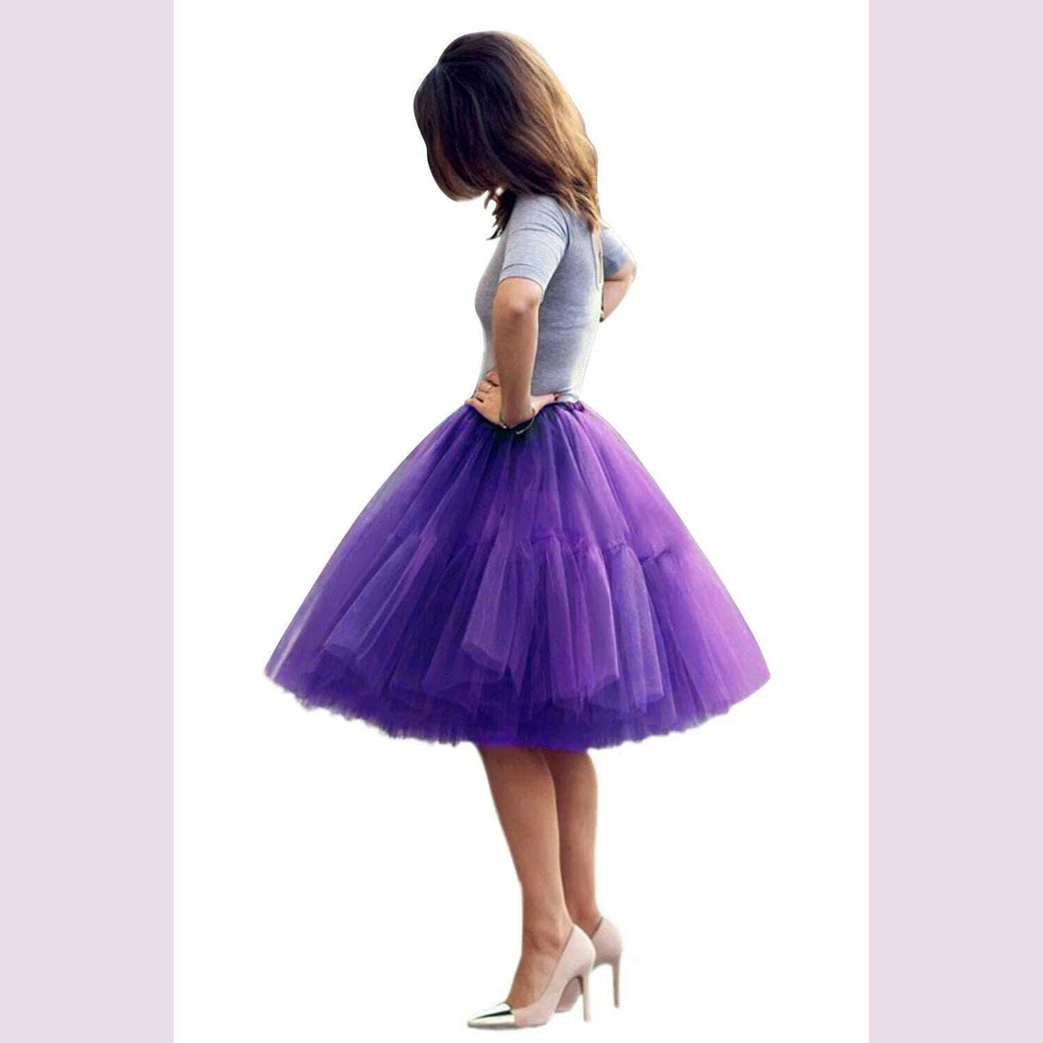 STEPHANIE Tulle Tutu Skirts Multi-layer Fluffy Petticoat Underskirt Summer Princess Ball Gown Ballet Dance Women Party Skirt - KIMLUD