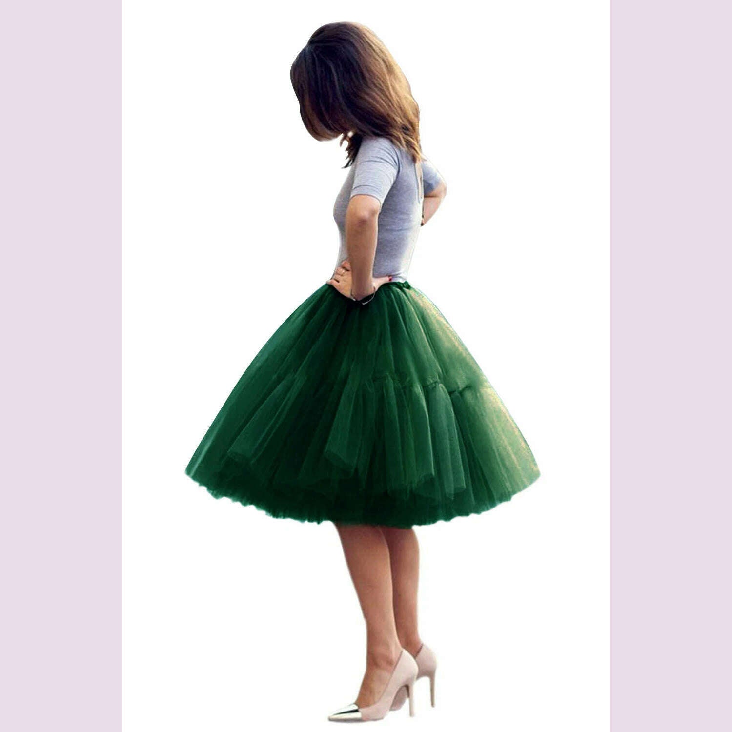STEPHANIE Tulle Tutu Skirts Multi-layer Fluffy Petticoat Underskirt Summer Princess Ball Gown Ballet Dance Women Party Skirt - KIMLUD