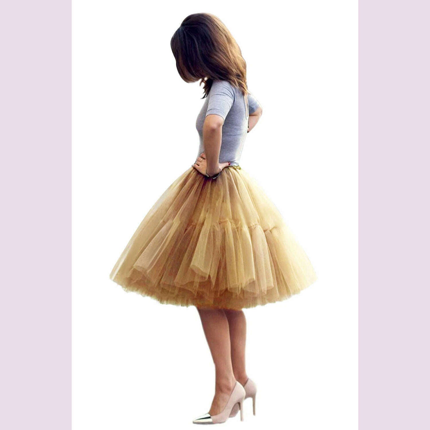 STEPHANIE Tulle Tutu Skirts Multi-layer Fluffy Petticoat Underskirt Summer Princess Ball Gown Ballet Dance Women Party Skirt - KIMLUD