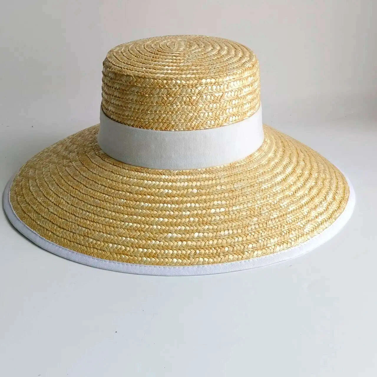 Straw summer hat Red  French elegant ladies seaside travel sun hat Hepburn style wide brim hat summer hat