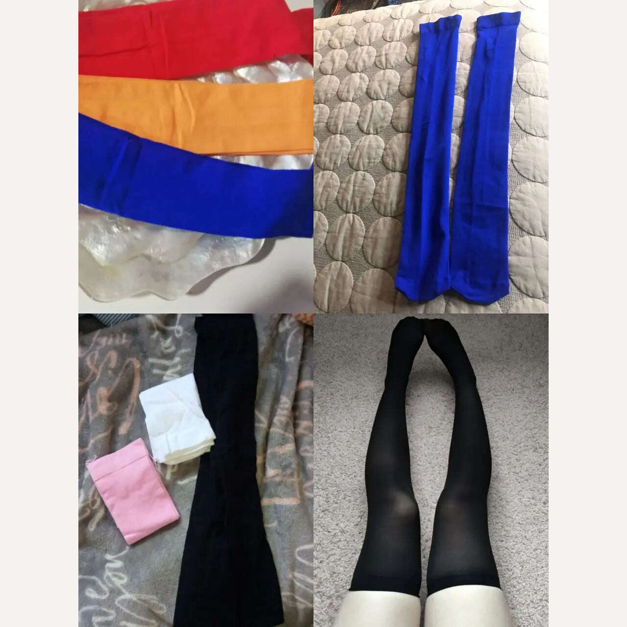 Stretch Stocking Velvet Calze Over Knee Socks Solid Color Temptation Stockings High Students 1 Pair Warm Thigh Long Socks - KIMLUD