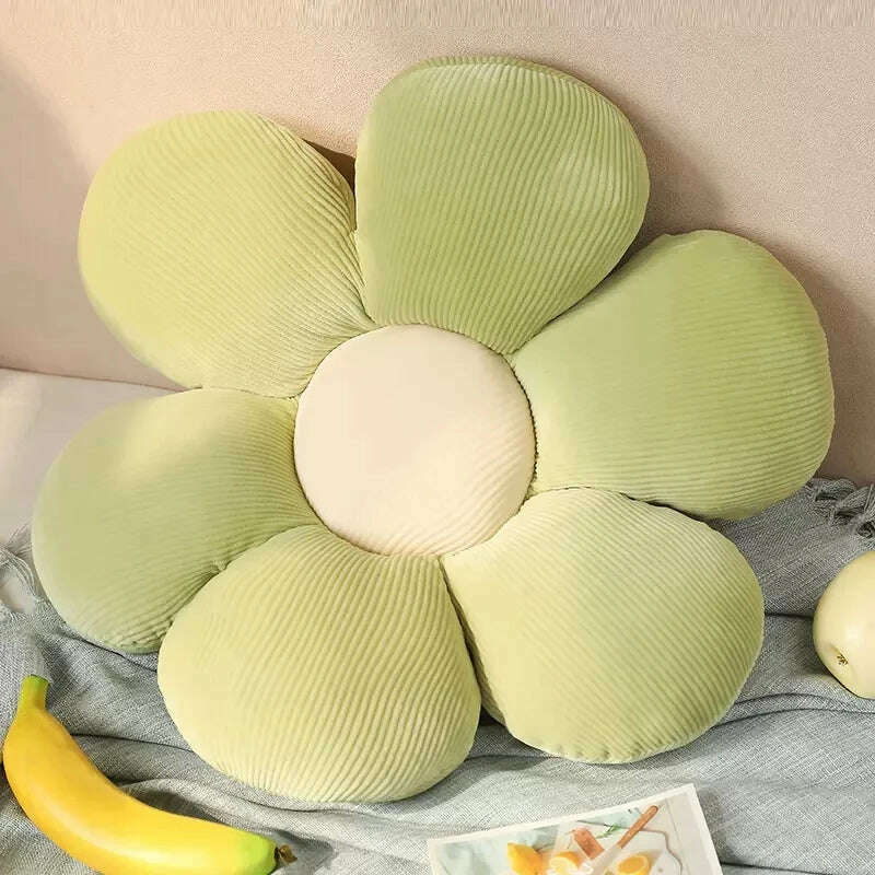 Stuffed Six Petal Flower Cushion Girly Room Decor SunflowerSetting for Kids Bedroom Seat Pillow Pillow Bay Window Pink Flower - KIMLUD