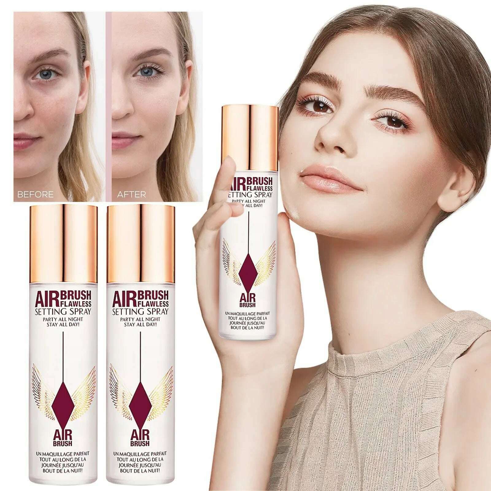 KIMLUD, Styling Spray Styling Spray Stable Makeup Effect Clear Daily Makeup Setting 100ml Festival Gifts, KIMLUD Womens Clothes
