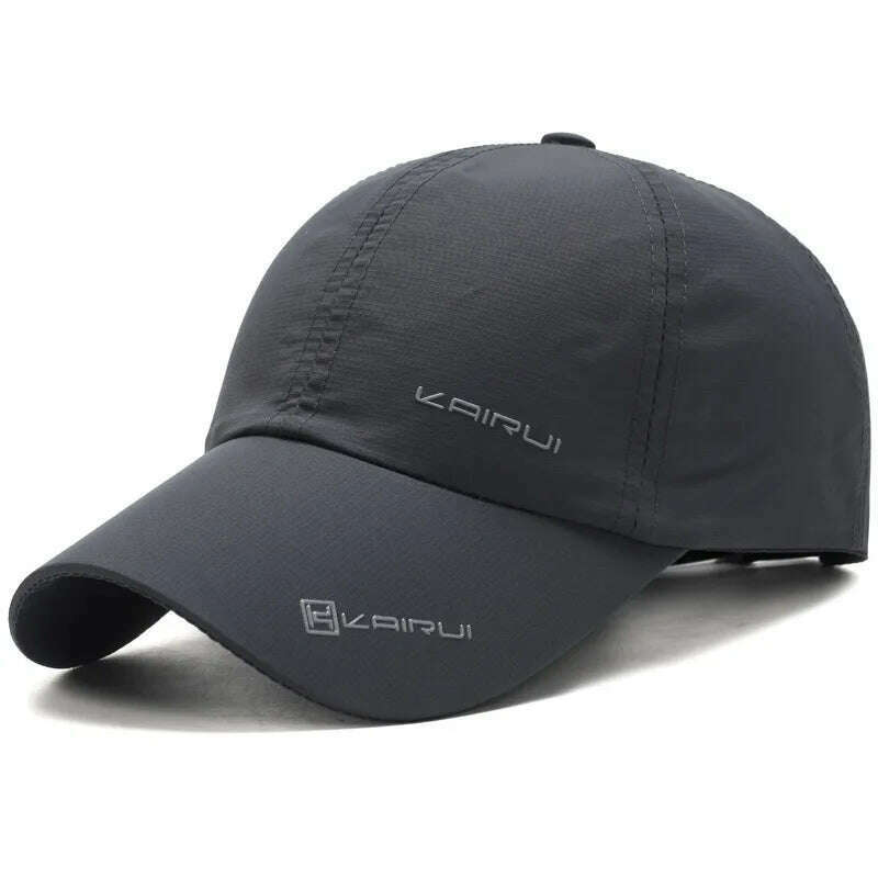 KIMLUD, Summer  Branded Baseball Cap  Women Dad  Snapback Hats For Men Bones Masculino, Dark Gray / Adjustable, KIMLUD Womens Clothes