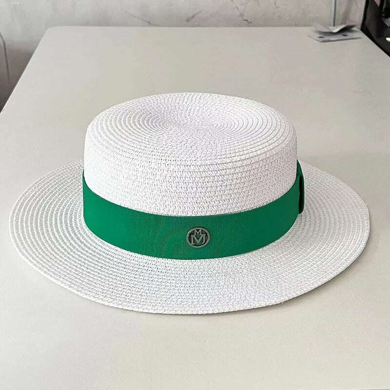 KIMLUD, Summer Hats for Women Casual Wide Brim Straw Hat Vacation Seaside Panama Beach Hats Women Fedora Hat Chapeu Feminino, 5, KIMLUD APPAREL - Womens Clothes