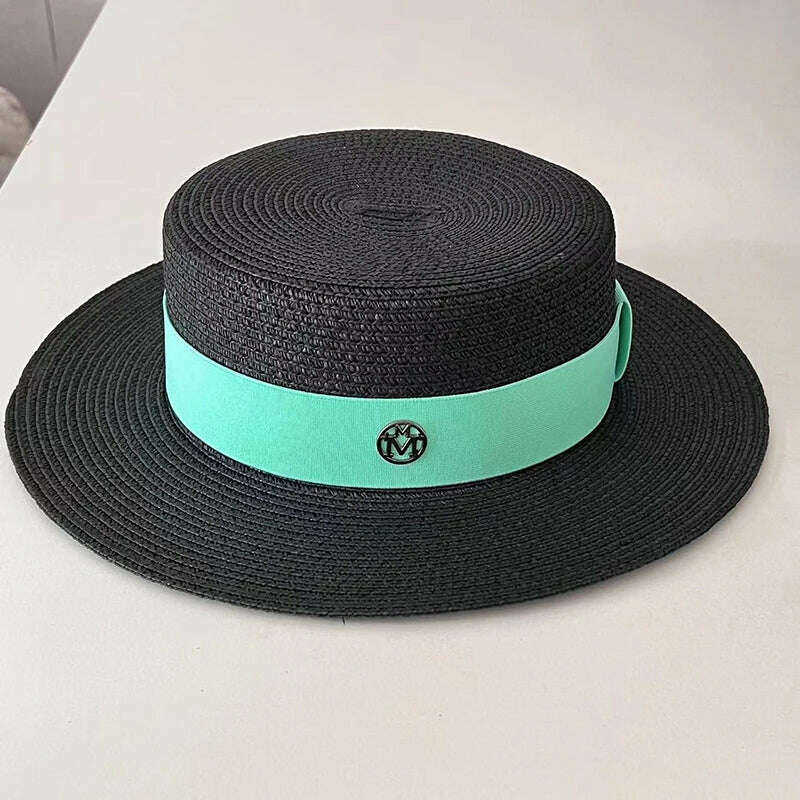 KIMLUD, Summer Hats for Women Casual Wide Brim Straw Hat Vacation Seaside Panama Beach Hats Women Fedora Hat Chapeu Feminino, 11, KIMLUD APPAREL - Womens Clothes