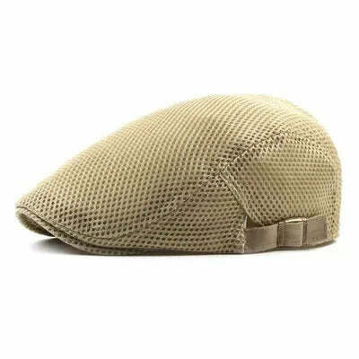 KIMLUD, Summer Men Newsboy breathable Cap Hat Mesh Cabbie Golf Driving Sun Flat Beret Black White Gray Beige Hats Caps Visors, KIMLUD Womens Clothes