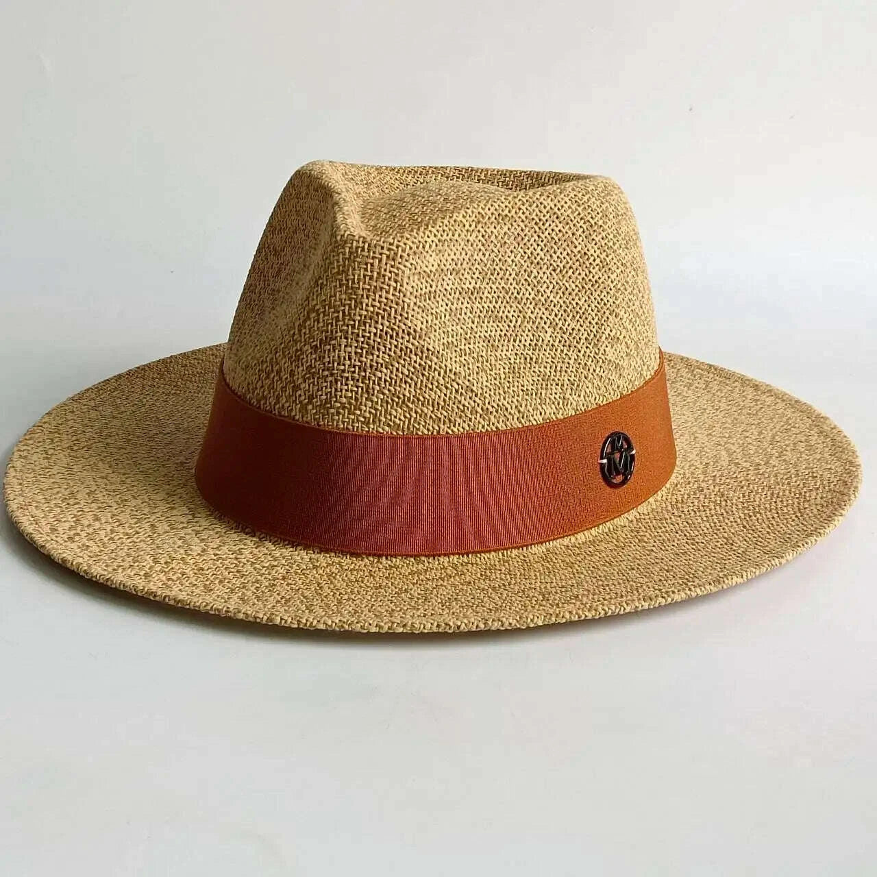 Summer straw hat French elegant seaside travel sun hat bow ribbon flat top large brim straw hat  hats for women