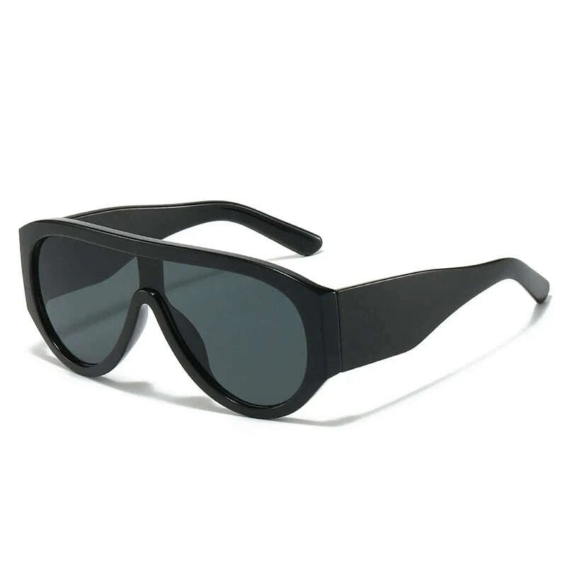 Sunglasses Oversized Pilot Polycarbonate - Red Green | KIMLUD