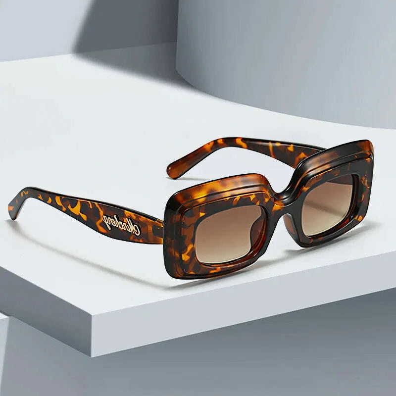 Sunglasses Unisex Oversized Square Shades Polycarbonate Black | KIMLUD