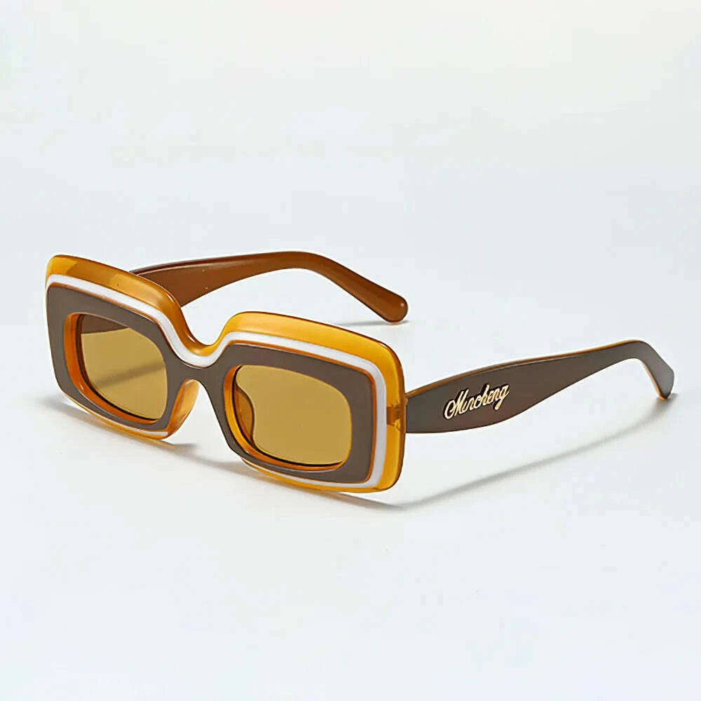 Sunglasses Unisex Oversized Square Shades Polycarbonate Black | KIMLUD