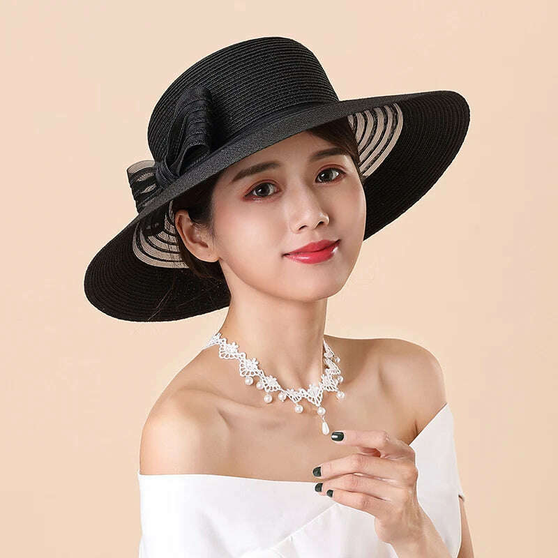 KIMLUD, Sunhat Female Sunshade Cap Holiday Shopping Anti-UV Foldable Cool Women Hats Korean Sun Protection Beach Lady Visor Caps H6591, KIMLUD Womens Clothes