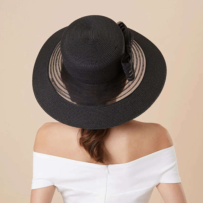 KIMLUD, Sunhat Female Sunshade Cap Holiday Shopping Anti-UV Foldable Cool Women Hats Korean Sun Protection Beach Lady Visor Caps H6591, KIMLUD Womens Clothes