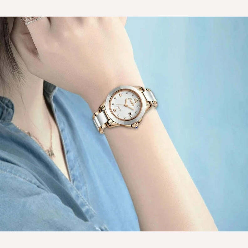 KIMLUD, SUNKTA Fashion Women Watches Rose Gold Ladies Bracelet Watches Reloj Mujer 2023 New Creative Waterproof Quartz Watches For Women, KIMLUD Women's Clothes
