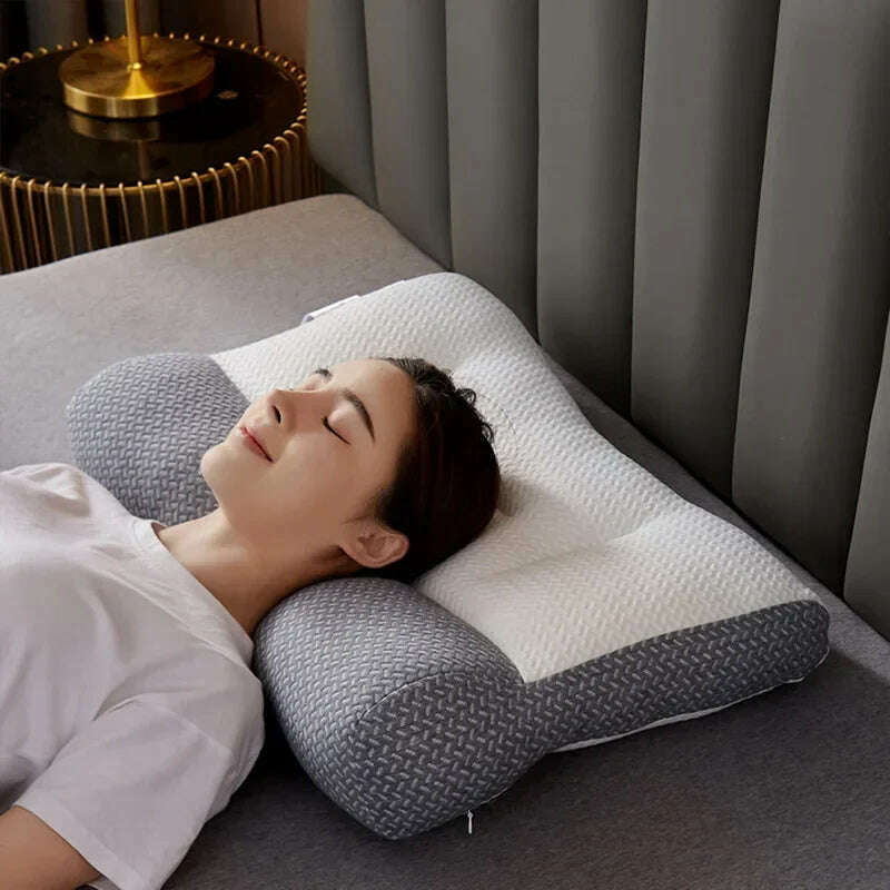 KIMLUD, Super Ergonomic Pillow Orthopedic All Sleeping Positions Cervical Contour Pillow Neck Pillow For Neck And Shoulder Pain Relief, KIMLUD Womens Clothes