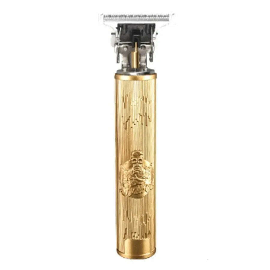 KIMLUD, T9 Hair Clipper Shaving Trimming Vibration Style for Men, Rechargeable Oil Head for Cutting and Home Use, Golden Skull Man, KIMLUD Womens Clothes