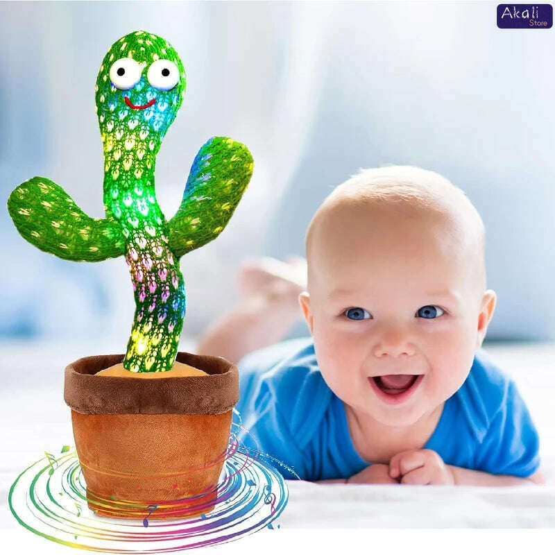 KIMLUD, Talking Cactus Toy with LED 120 English Songs Singing Musical Toys Repeat What You Say Suitable for Babies and Toddlers, KIMLUD Womens Clothes