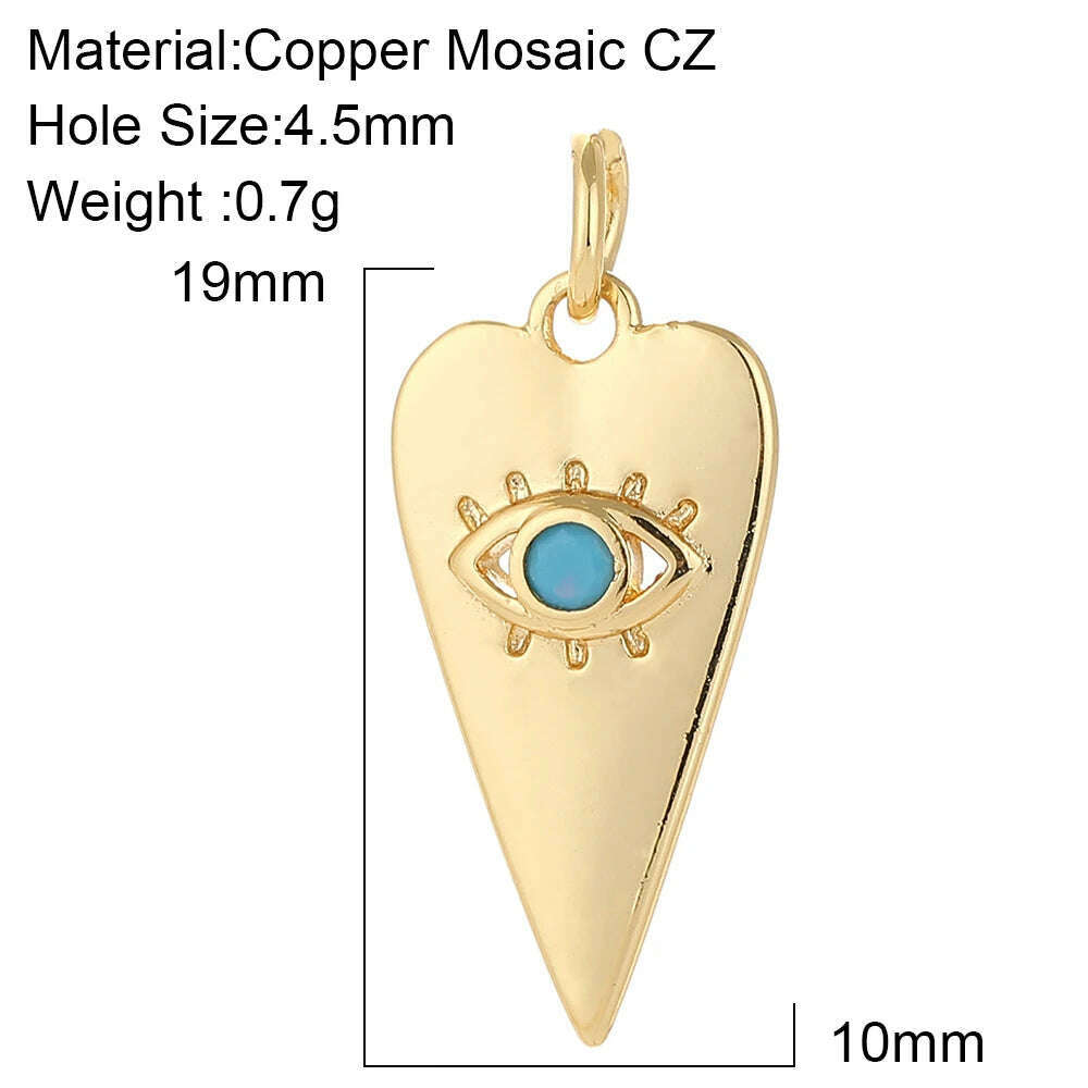 KIMLUD, Tarot Evil Blue Eye Designer Cute Designer Red Heart Love Diy Necklace Earrings Bracelet Dangle Pendant Charms Phone Nail Resin, AC210012G2, KIMLUD Womens Clothes