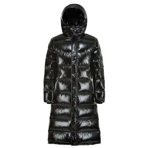 KIMLUD, Tcyeek Streetwear Men's Down Jacket Fashion Brand 90% Thick Duck Down Jacket Man Clothes Long Warm Down Coat Parka Hiver 2020101, Light Black / S, KIMLUD Womens Clothes