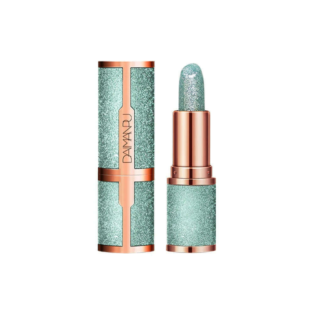 Temperature Color Changing Glitter Lipstick Waterproof Long Lasting Moisturizing Velvet Matte Lip Tint Red Pink Sexy Lips Makeup - KIMLUD