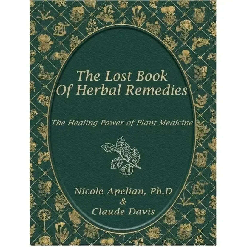 KIMLUD, The Lost Book of Herbal Remedies The Healing Power of Plant Medicine Colored Inner Pages Paperback, 1 Book, KIMLUD APPAREL - Womens Clothes