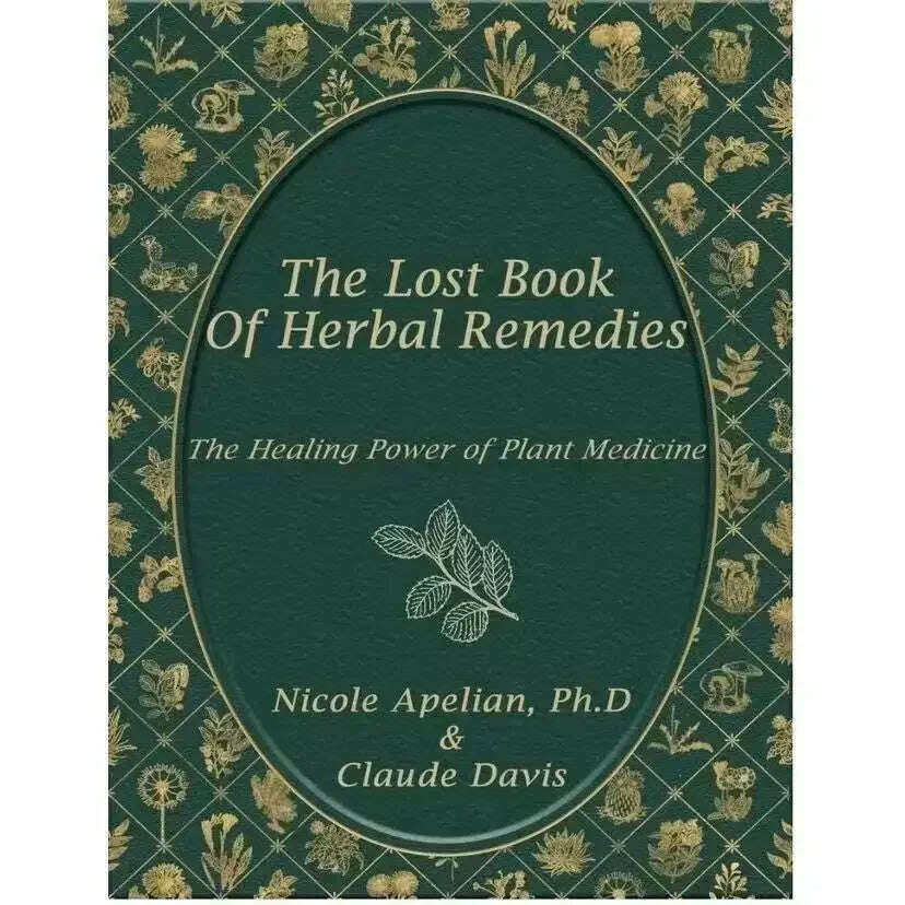 KIMLUD, The Lost Book of Herbal Remedies The Healing Power of Plant Medicine Colored Inner Pages Paperback, 1 book, KIMLUD APPAREL - Womens Clothes
