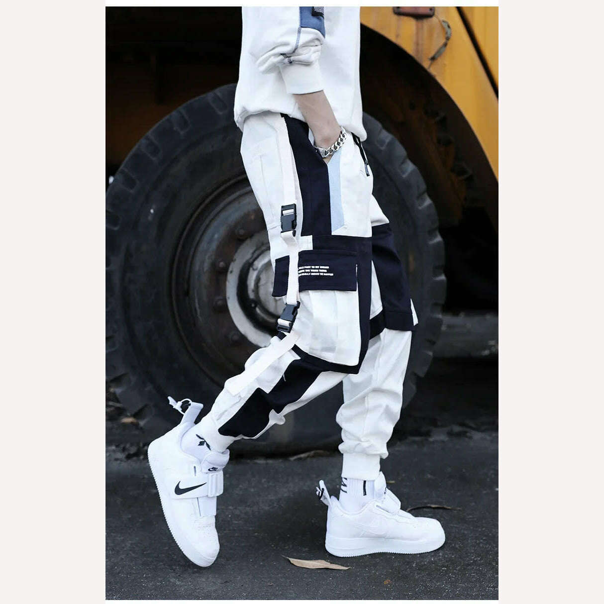 KIMLUD, Thin Streetwear Casual Pants Men Ribbons Harem Jogging Pants Male Slim Fit Spring Cargo Pants Multi-Pockets Women Trouser K17, k17 / XXXL, KIMLUD APPAREL - Womens Clothes