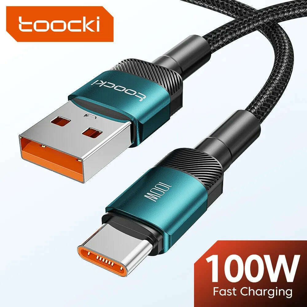Toocki USB Type C Cable Fast Charging USB C Charger Cord For For iPhone 15 14 13 12 11 Huawei P40 P30 Realme Oppo Oneplus 1m 2m - KIMLUD