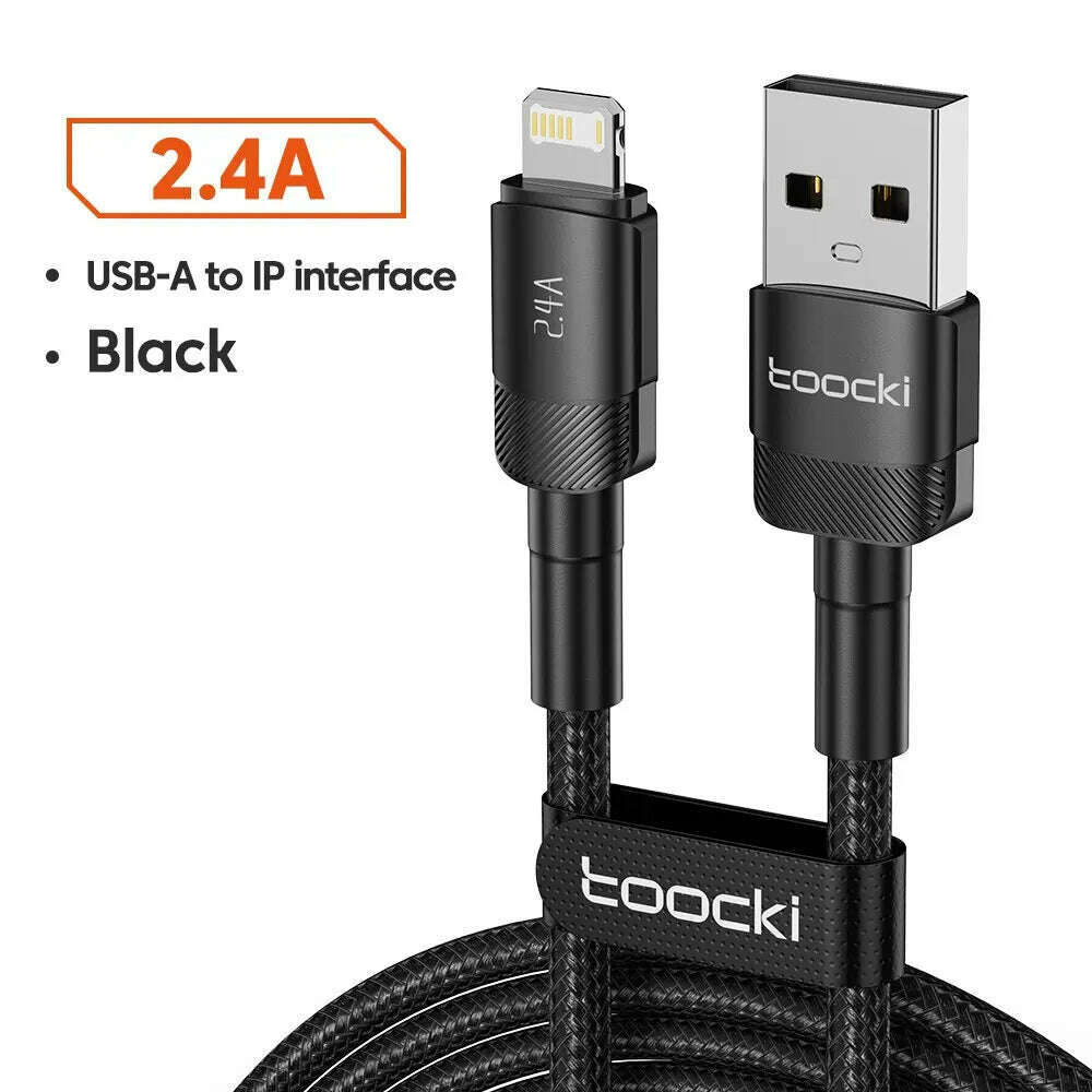 Toocki USB Type C Cable Fast Charging USB C Charger Cord For For iPhone 15 14 13 12 11 Huawei P40 P30 Realme Oppo Oneplus 1m 2m - KIMLUD