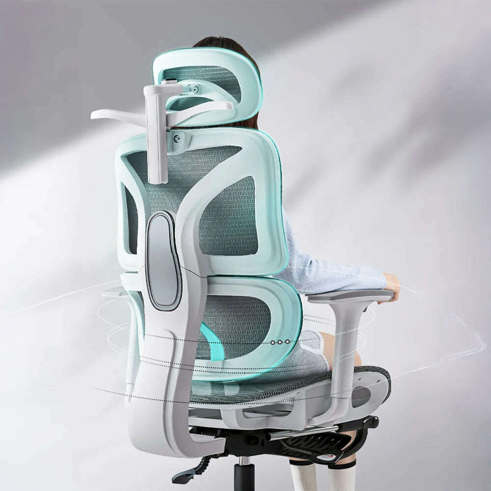 Tookfun Ergonomic Chair Waist Support Computer Gaming Seat Office Chair Lift Swivel Chair Home Furniture 3D Headrest 4D Armrest - KIMLUD
