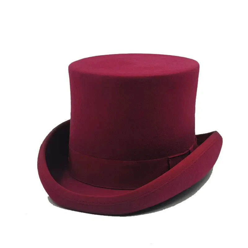 Top Hat - Magician Presidential High Hat - Wool | KIMLUD