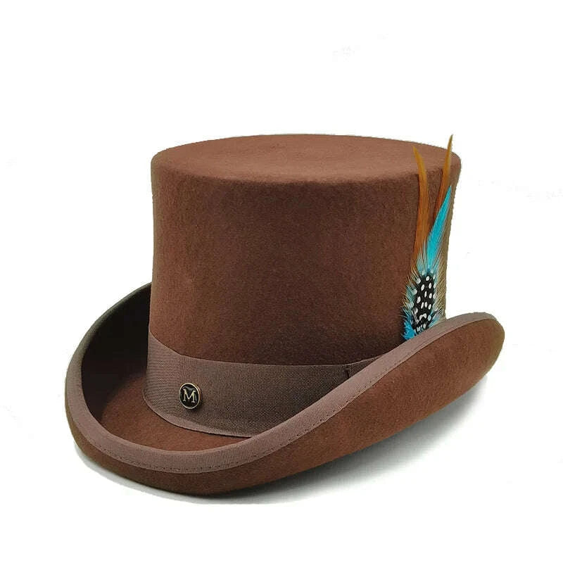 Top Hat - Magician Presidential High Hat - Wool | KIMLUD