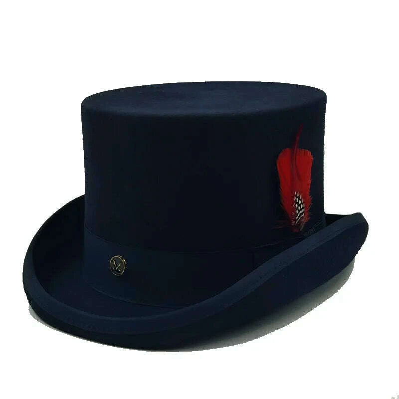 Top Hat - Magician Presidential High Hat - Wool | KIMLUD