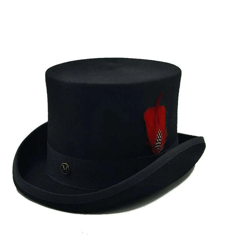 Top Hat - Magician Presidential High Hat - Wool | KIMLUD