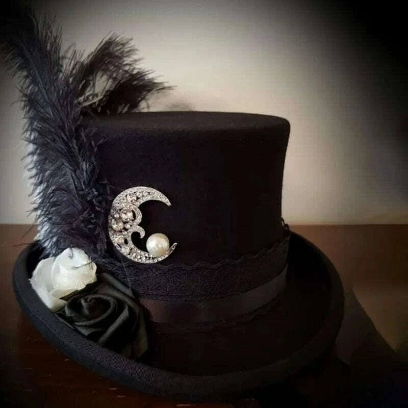 Top Hat - Magician Presidential High Hat - Wool | KIMLUD