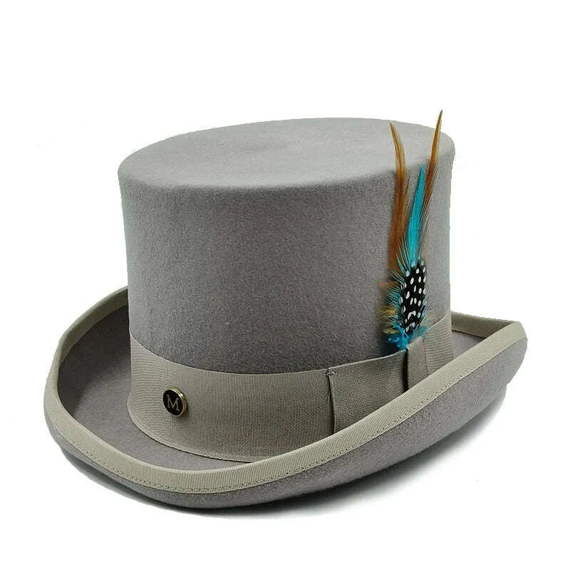 Top Hat - Magician Presidential High Hat - Wool | KIMLUD