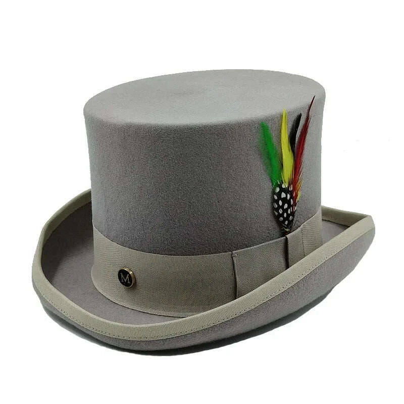 Top Hat - Magician Presidential High Hat - Wool | KIMLUD