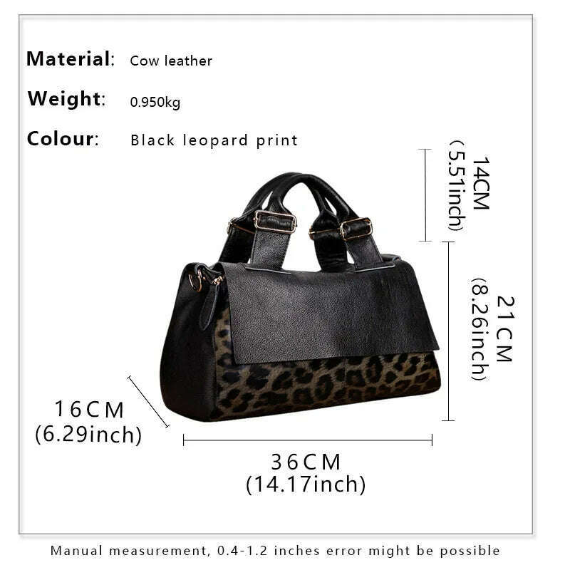 KIMLUD, Top layer cowhide women's bag 2023 New high capacity leather handbag Women's bag Mom's one shoulder crossbody bag, KIMLUD Women's Clothes