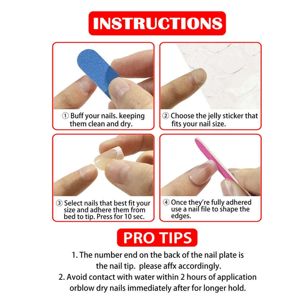 Trend Fashion Women Girls 24Pcs/Set Medium Coffin Shaped French Glitter Powder Star Stripe Wearable Fake Nail Press on Nail Art - KIMLUD