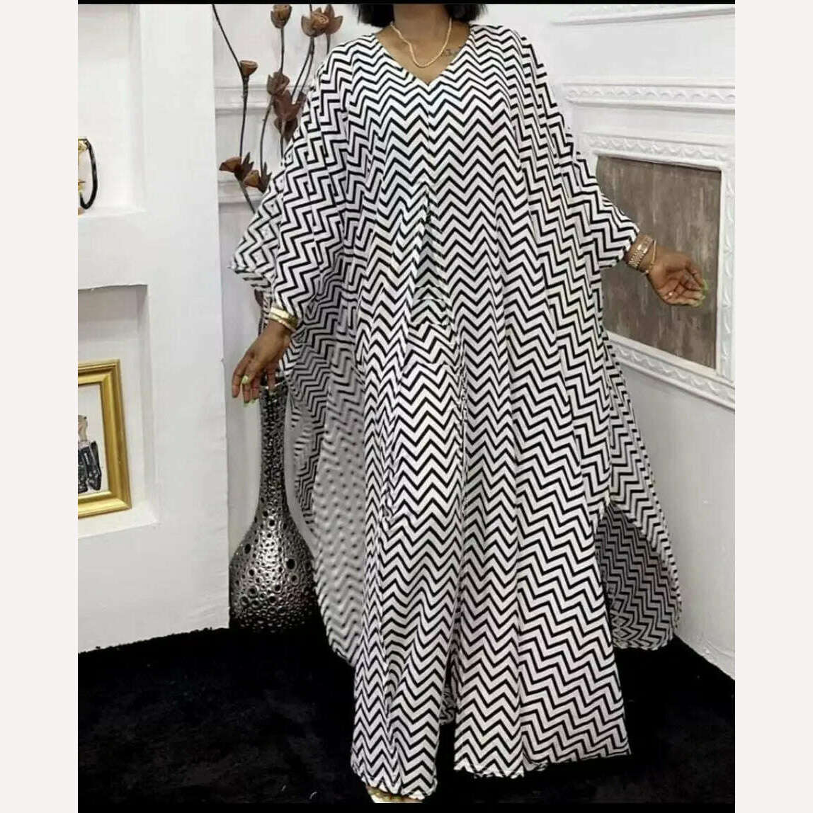 KIMLUD, Two Piece Set Women Africa Clothes African Dashiki New Fashion 2 Piece Sets Long Dress Pants Suit Party Dresses Big Size Robe, KIMLUD Womens Clothes