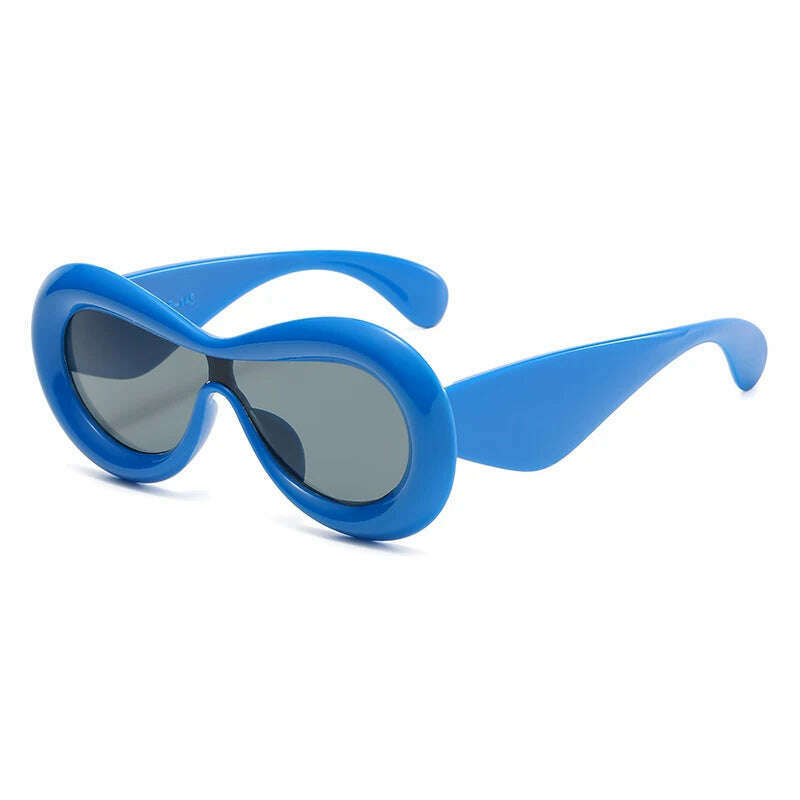 KIMLUD, Unique Candy Color Sexy Lip Y2k Sunglasses For Women New Luxury Brand Yellow Blue Gradient Sun Glasses Men Punk Hip Hop Shades, JH18162-C2, KIMLUD Women's Clothes