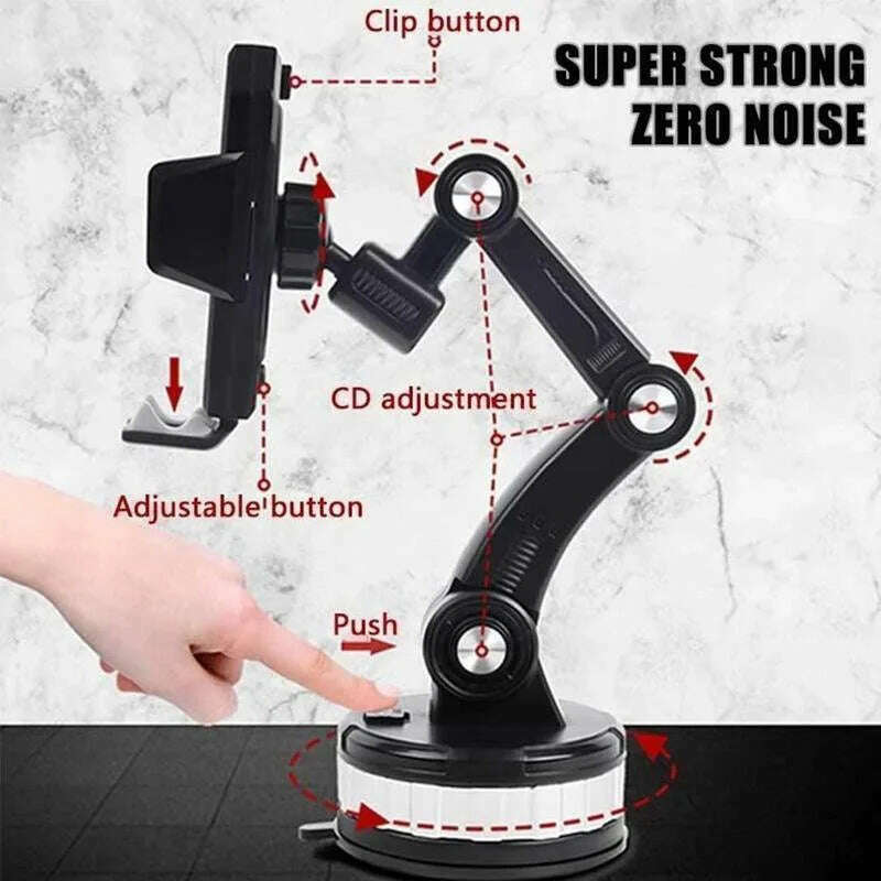 Universal Phone Mount For Car Center Console Stack Super Adsorption Phone Holder On-board Suck Support Clamp Bracket - KIMLUD