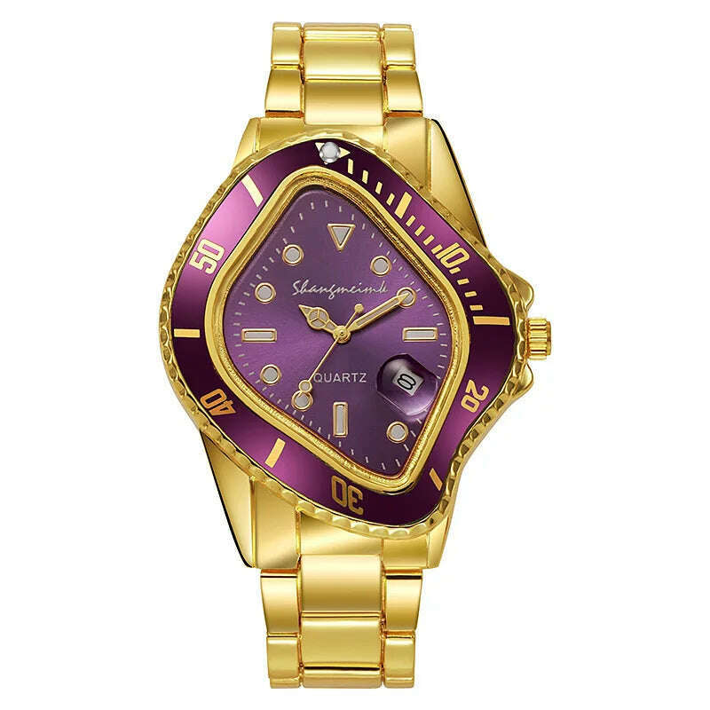 KIMLUD, Upgrade shangmeimk Watch for Men Unusual Conceptual Reloj Crash Melting Twist Case Quartz Wristwatch Male Man Green Black Clock, upgrade 03, KIMLUD Womens Clothes