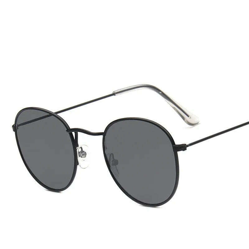 Vintage Alloy Women Sunglasses Luxury Brand Designer Classic Small Frame Driving Mirror Eyewear Oculos De Sol Masculino - KIMLUD