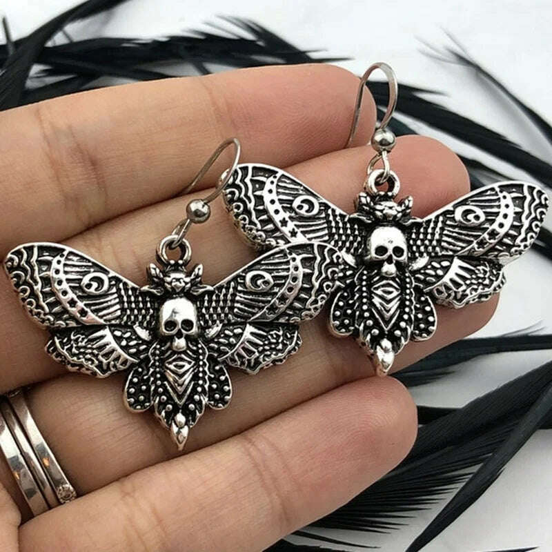 Vintage Egyptian Inspired Designs Sacred Wings Scarab Large Hoops Earrings Gypsy Tribal Women Gold Color Earrings Party Gift - KIMLUD