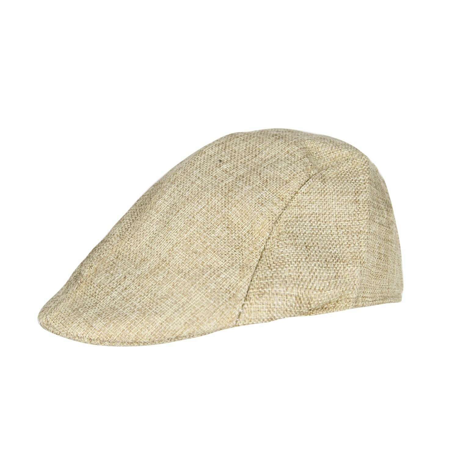 KIMLUD, Vintage Newsboy Caps Men Women Berets Hat Classic Plaid Stripe Beret Winter Cotton Flat Cap British Painter Hats Herringbone Hat, Khaki, KIMLUD Womens Clothes