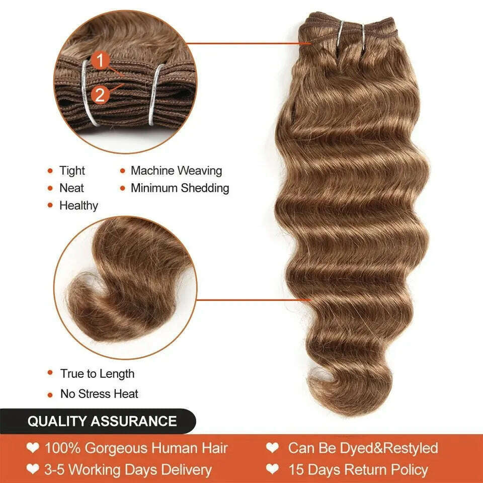 KIMLUD, Virgin Brazilian Remy Human Hair Extensions Honey Blonde Bundles Body Wave Human Hair Bundles Brazilian Hair Weave, KIMLUD Womens Clothes